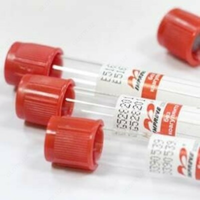 Пробирки Improvacuter без наполнителя (красная крышка)