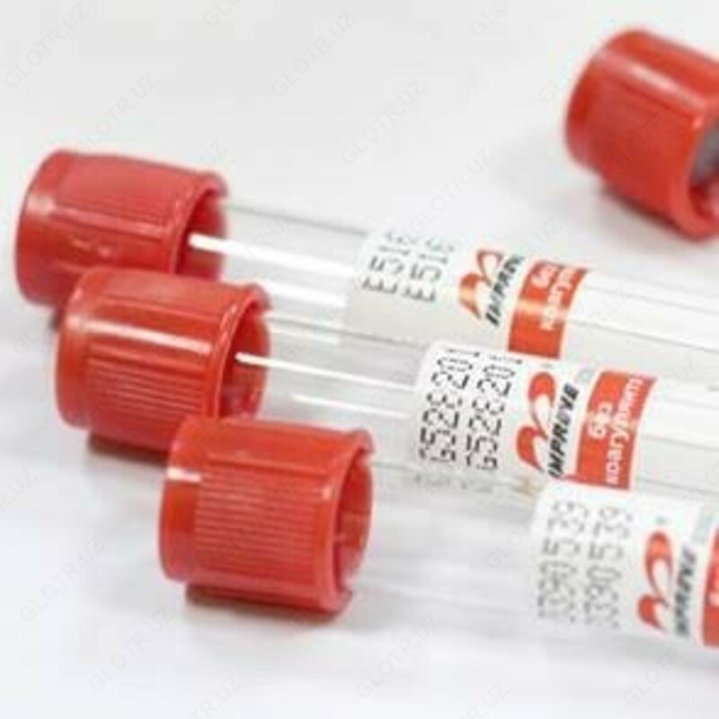 Пробирки Improvacuter без наполнителя (красная крышка)