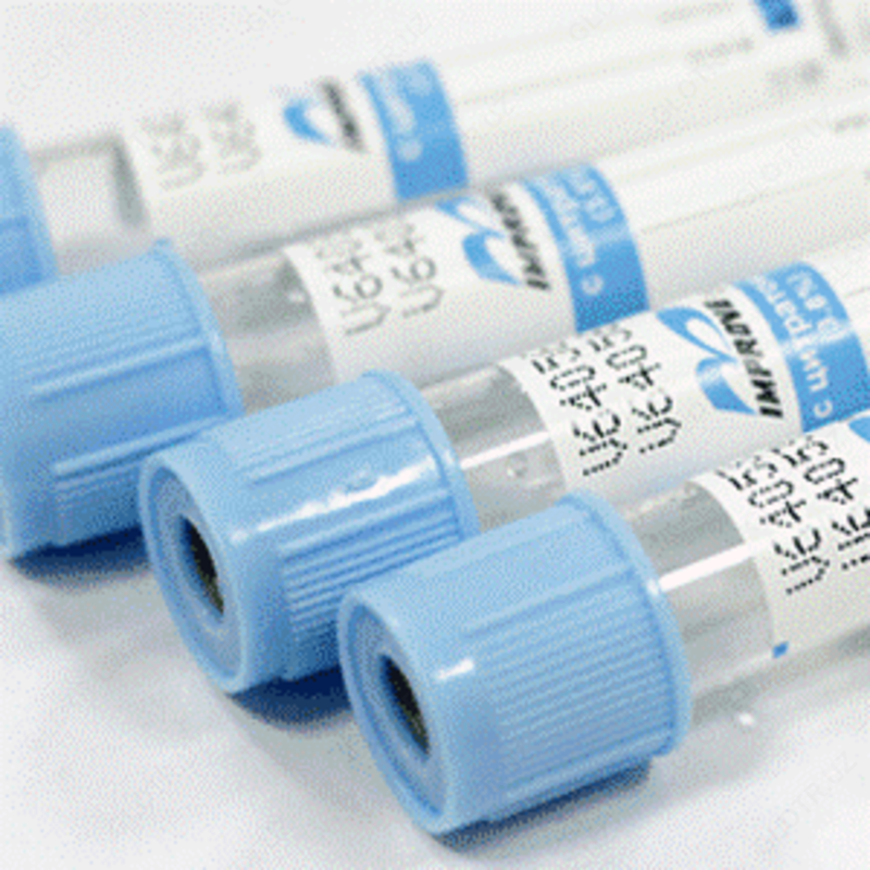 Вакумные пробирки Improvacuter с Цитрат натрия 3,2% (голубая крышка)
