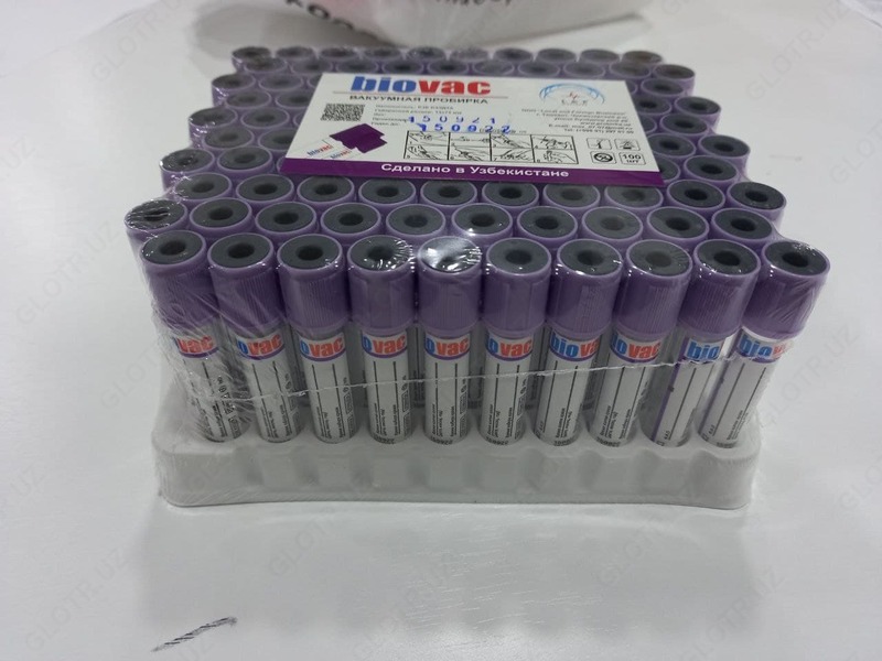 Вакуумные пробирки для гематологических исследований с К3 ЭДТА.