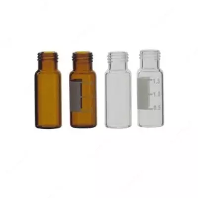 SVP2-C02-100 XROMATOGRAFIYA UCHUN VIRADALI FLAKA, 12 X 32 MM, 2 ML, VIRANDA QOQQIQI, shaffof, yozish uchun joy bor