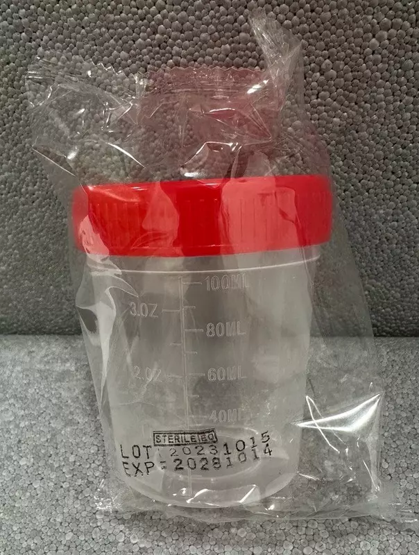 Individual qadoqdagi steril siydik uchun idish 120 ml HP30012