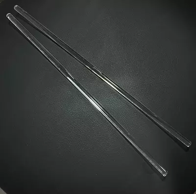 Стеклянная палочка для перемешивания с закругленными концами 30 см диаметр 7-8 мм.