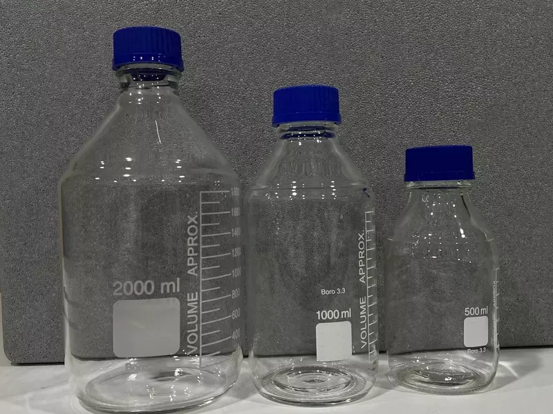 Лабораторная бутылка типа DURAN GL45 с завинчивающейся крышкой 1407-1000 мл