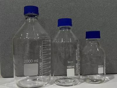 DURAN GL45 turidagi laboratoriya shishasi, burama qopqoq bilan, 500 ml