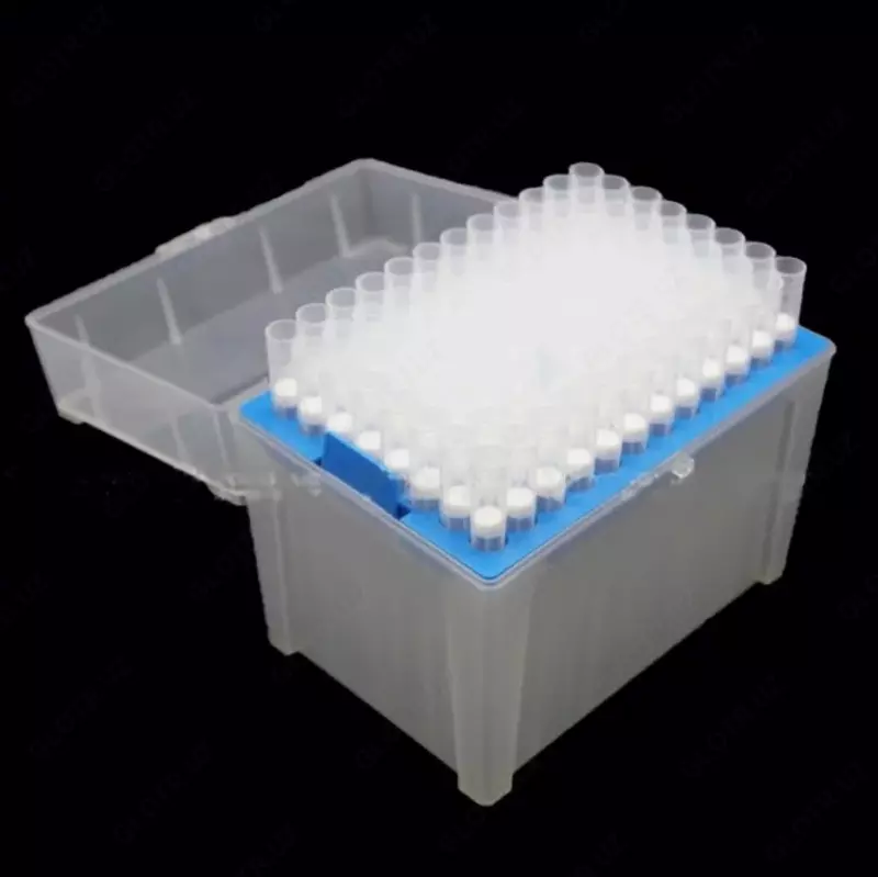 Наконечники 200 мкл с фильтром в штативе свободные от ДНК/РНК