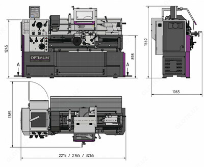 Токарный станок OPTIturn TH4620D - 12 000 сум / шт.