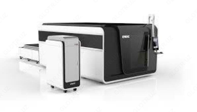 Волоконный лазер Gweike LF3015GA с источником излучения IPG 4000W (модель High класса c защитной кабиной и сменным столом)