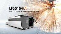   Волоконный лазер Gweike LF3015GA с источником излучения IPG 4000W (модель High класса c защитной кабиной и сменным столом)