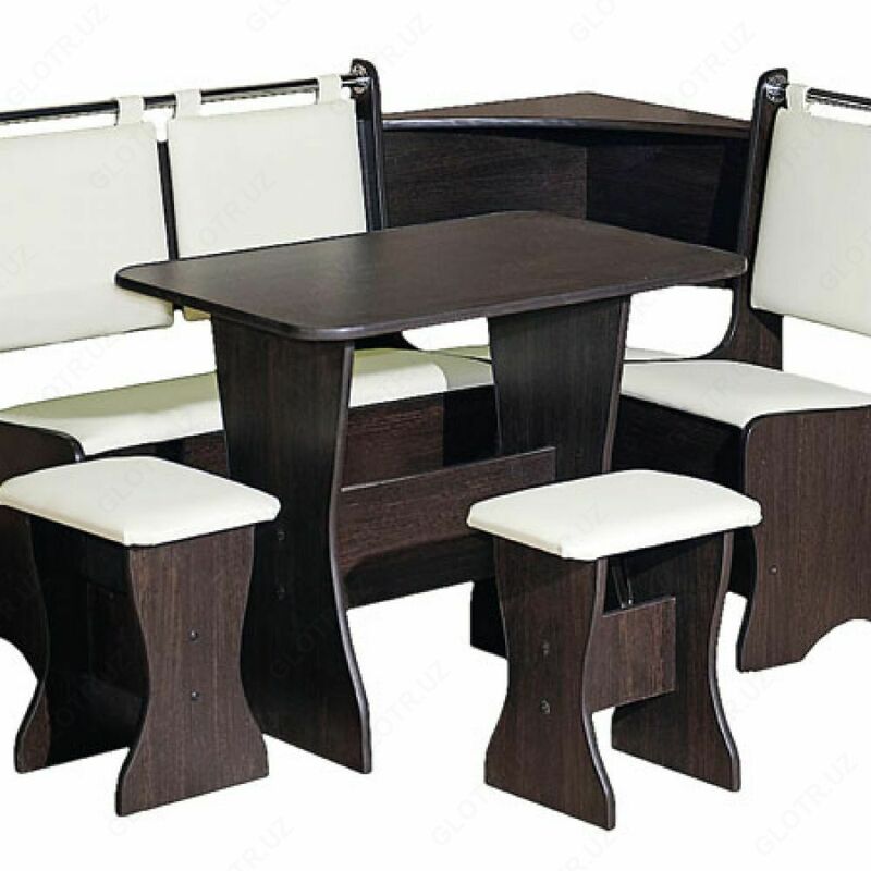  Кухонный уголок черно белый классик - 