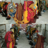 Изготовление объемных фигур из пенопласта. Фигура Музыкальные инструменты