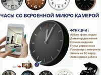 СКРЫТАЯ ВИДЕО КАМЕРА Установленная в Настенных и Настольных Часах - MICRO-CAM