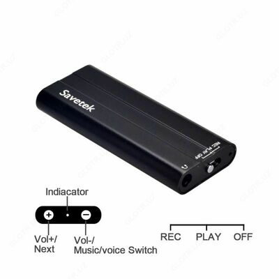 СКРЫТЫЙ Мини ДИКТОФОН С КРИСТАЛЬНО ЧИСТОЙ ЗАПИСЬЮ до 5-10 метров Только в розницу