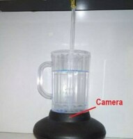 Скрытая видео камера установленная в интерьер — кружка с водопадной водой - 1 750 000 сум
