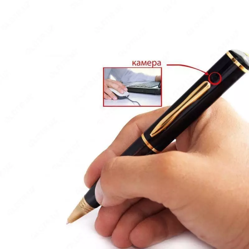 Sharikli qalamga ornatilgan yashirin mini video kamera