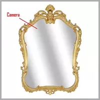 Скрытая видео аудио камера установленная в зеркало