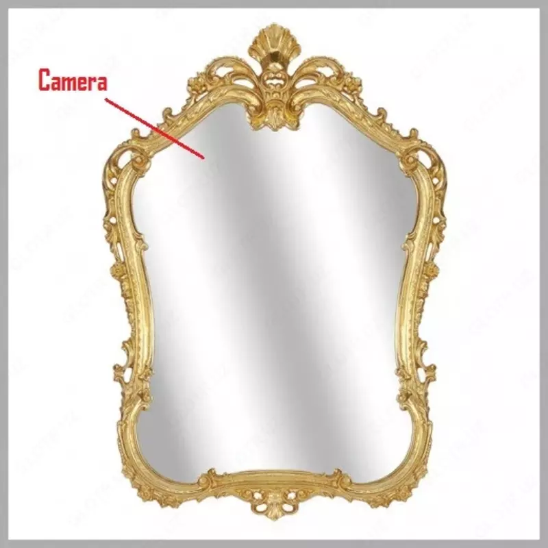Скрытая видео аудио камера установленная в зеркало
