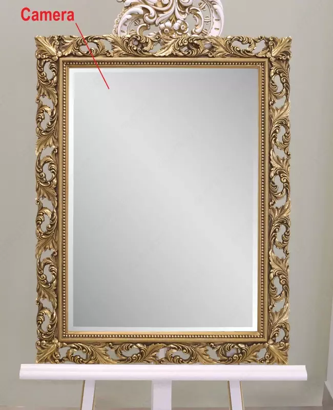   Скрытая видео аудио камера установленная в зеркало