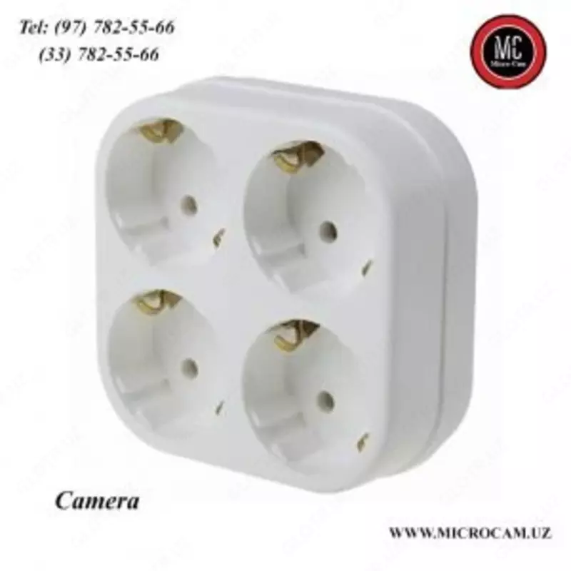 Скрытая видео аудио камера  встроенная в тройник
