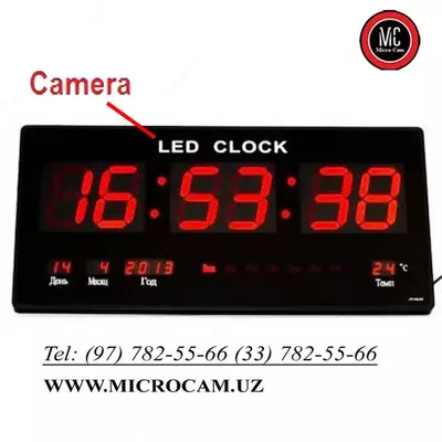 Электронные часы со скрытой видеокамерой HD-FullHD-2K-4K