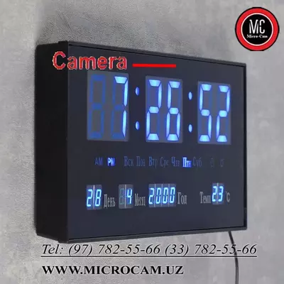 Электронные часы со скрытой видеокамерой HD-FullHD-2K-4K Только в розницу