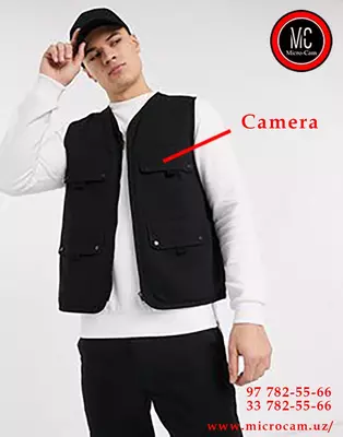 Жилетка со встроенной микро аудио видеокамерой - от 1 100 000 сум / шт.