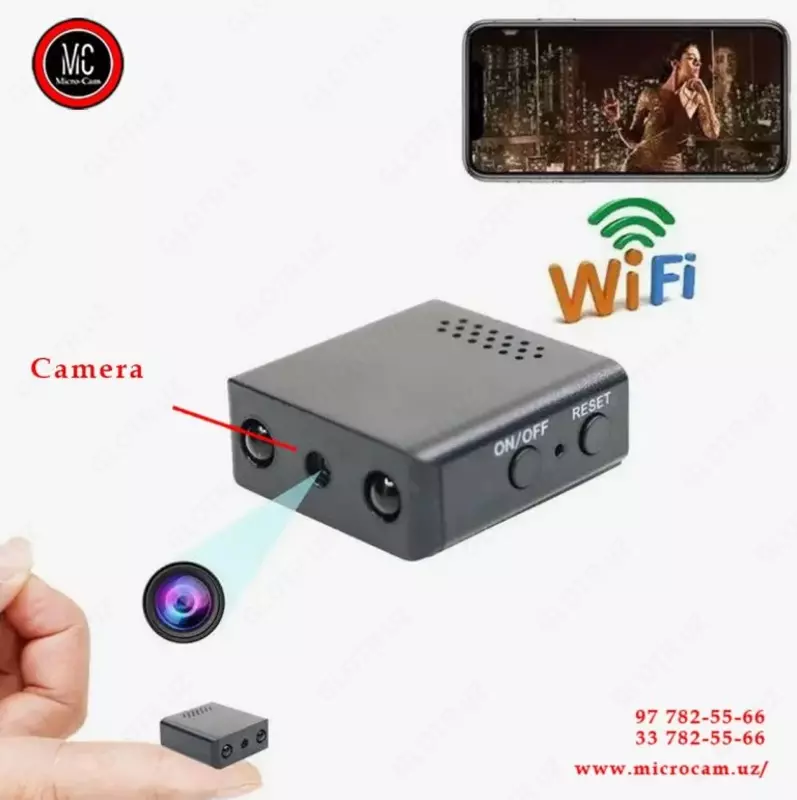 Wi-Fi On-Line modulli yashirin mikro videokamera