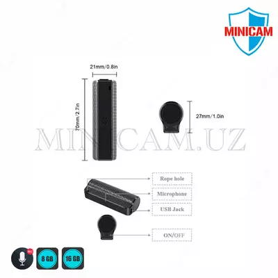 от 1 400 000 сум / шт. Мини диктофон с магнитом
