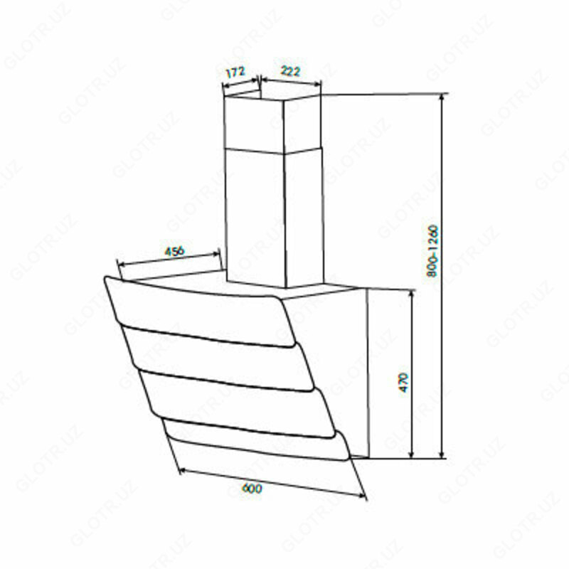 Вытяжка - Goodwell G 7260 BL