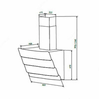 Вытяжка - Goodwell L 7360 BL - 1 674 852.2 сум