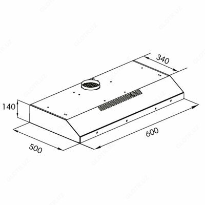 Вытяжка - Goodwell U 9060 BL