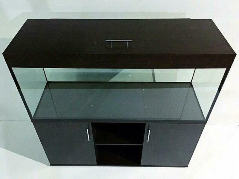 MDF bilan akvarium 250 litr uchun 100 sm uzunlikdagi 140 sm balandlikka ega - {0} so'mdan
