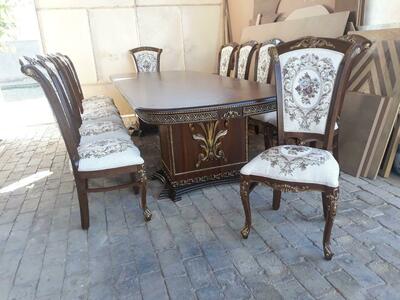 Стол и 12 стульев из ЛДСП на заказ - Цена по запросу