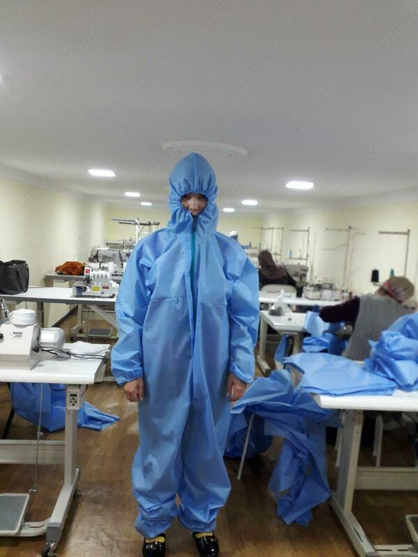 Bir marta ishlatiladigan steril (steril bo'lmagan) kombinezonlar