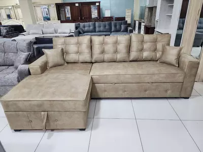 Угловой диван с механизмом дельфин