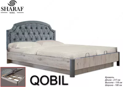 Кровать двухспальная с подьемным механизмом