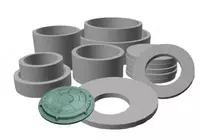 Плиты днища для колец водопроводных и канализационных сетей ПП 20