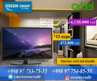  Artel televizori 43 soat 20 soat qora - 