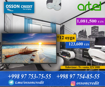 Tv vesta 32V10H черный - 1 500 000 сум / шт.