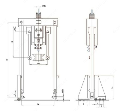 Bir qavatli yuk stendi