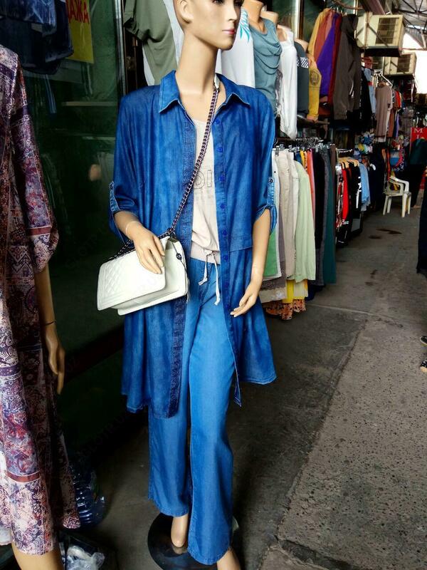  Туника джинсовая больших размеров - 