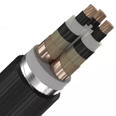 с алюминиевой жилой с ПЭ изоляцией и оболочкой марки АПвБПу 1х35-1х630/3х35-3х400