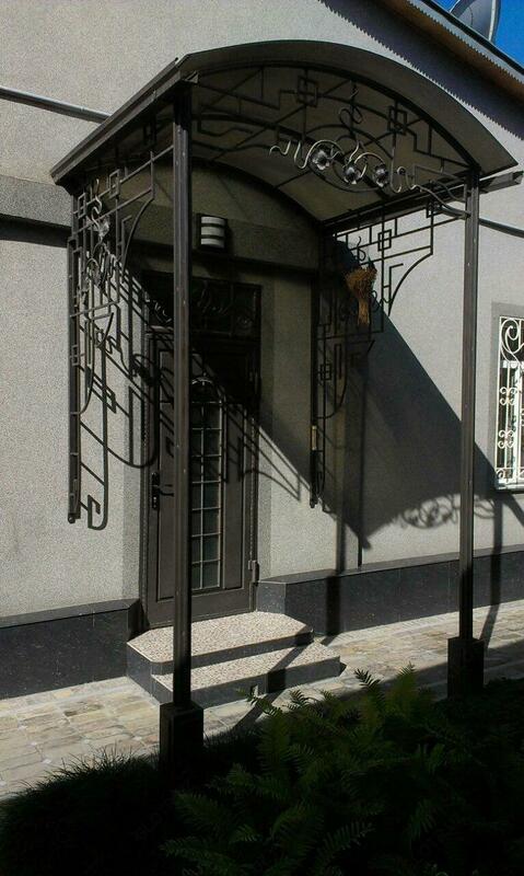 Навес металлический №4