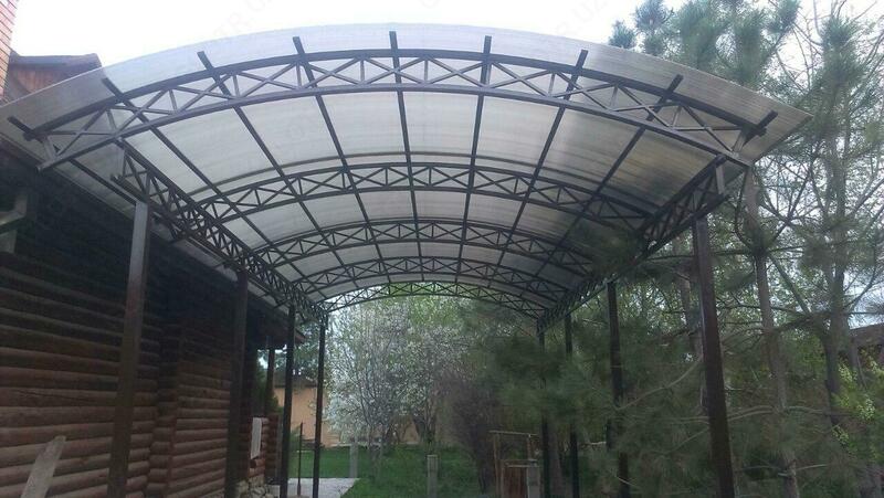 Навес металлический №7