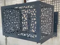 Декоративная корзина для кондиционера (черная) Модель № 1