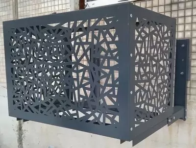 Декоративная корзина для кондиционера (черная) Модель № 1