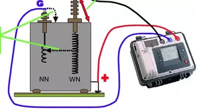 Измерение сопротивления изоляции обмоток в силовом трансформаторе