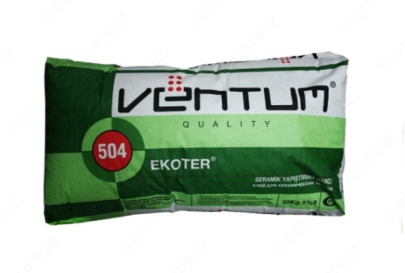 Клей для керамических плиток EKOTER 504 25кг - от 37 000 сум