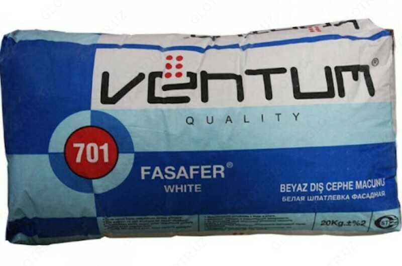 Шпатлевка фасадная белая FASAFER 701 20кг - от 46 000 сум