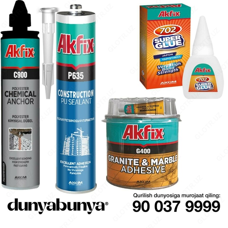 Клей для гранита и мрамора Akfix G400 1.2 кг Только в розницу